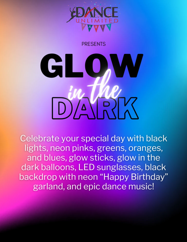 Glow in the Dark Dance Birthday Party